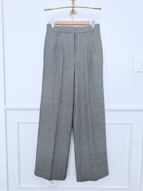 Wilfred Black Wool Blend Wide Leg Trousers - 4